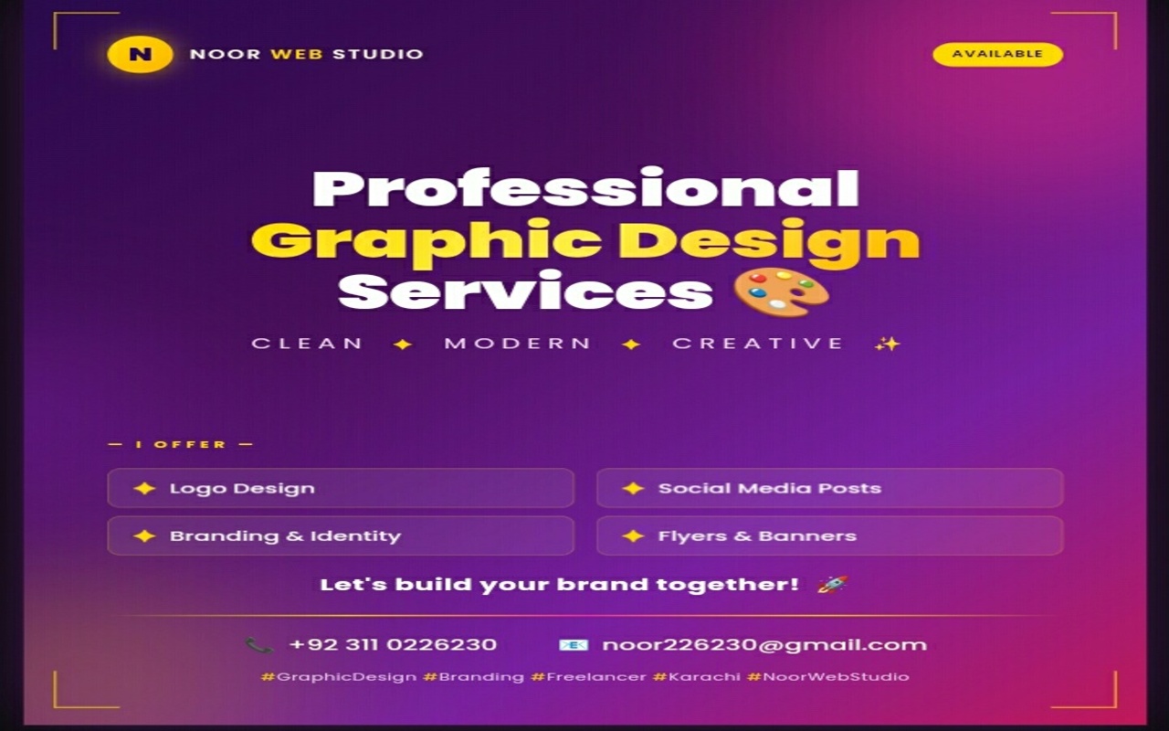 Purple Graphic Design Promo